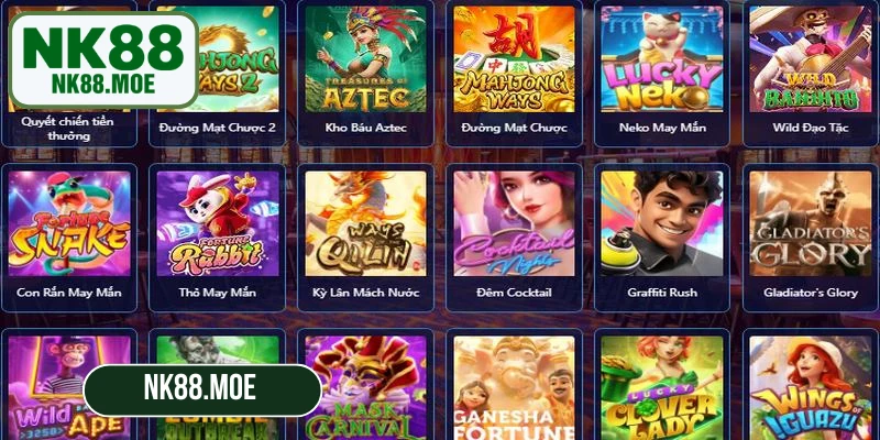 Bộ sưu tập game Nổ hũ NK88 đa dạng, mang đến trải nghiệm hấp dẫn